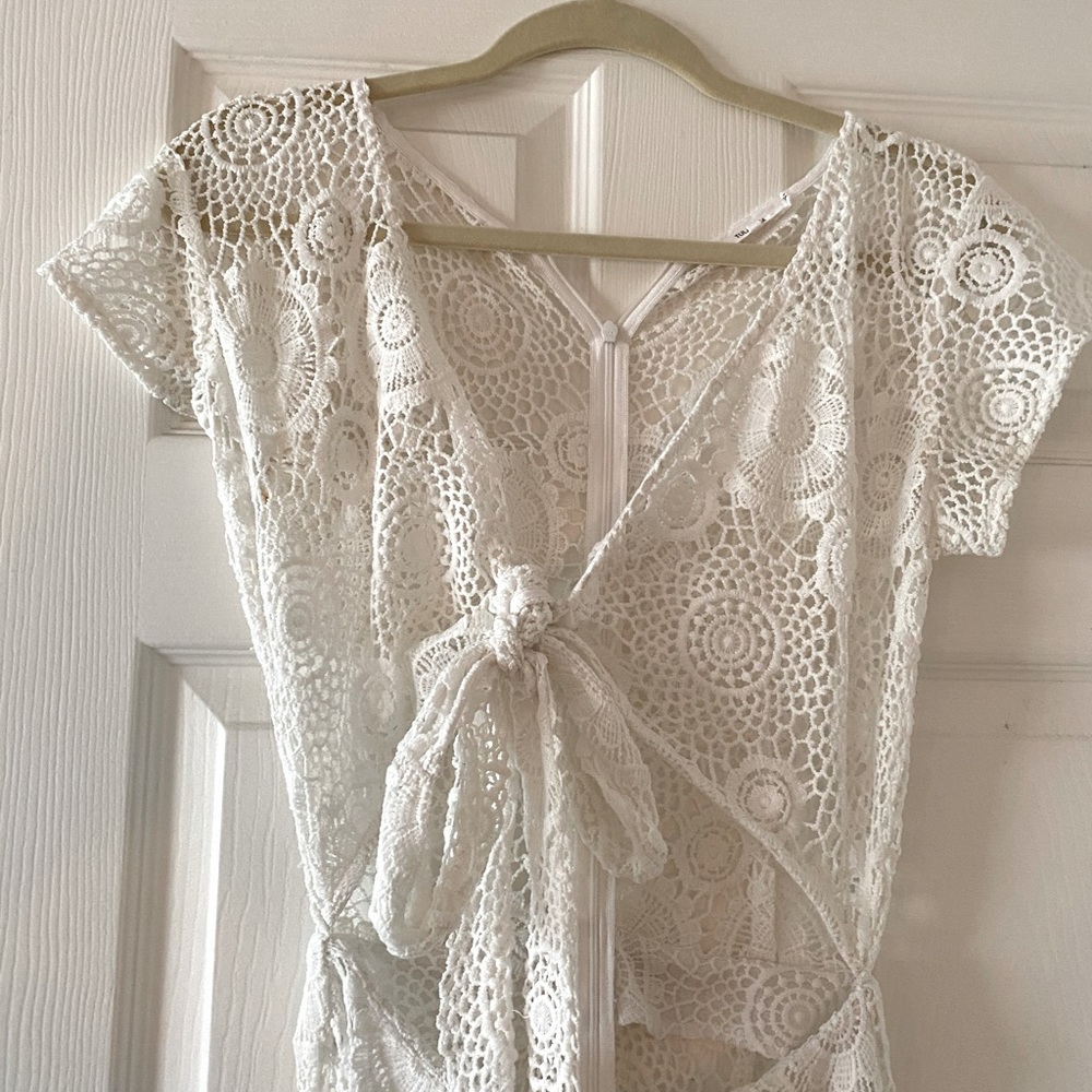 White Lace Jumpsuit